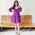 Sunset Purple Cotton Dress